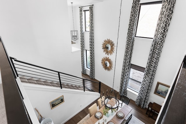 interior space featuring hardwood / wood-style flooring