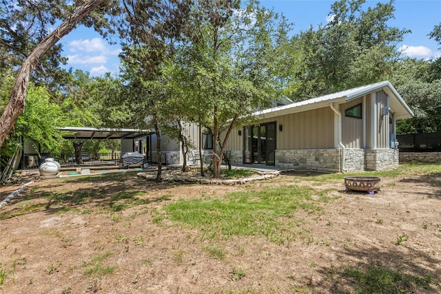 view of back of property