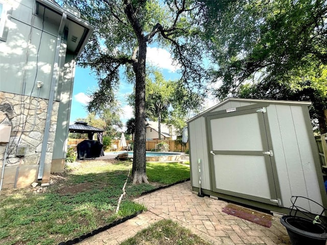 13242 Kerrville Folkway, Austin, TX 78729 - view of yard featuring a gazebo
