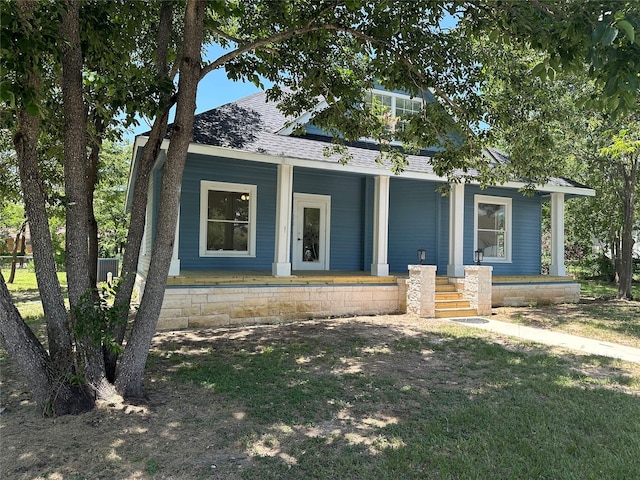 view of front of house with a porch