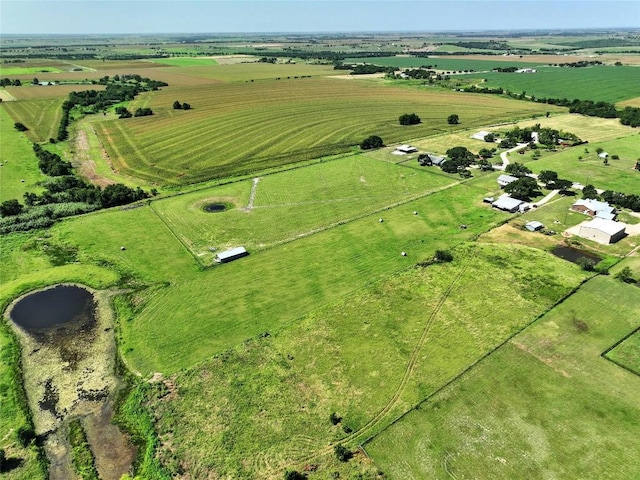 bird's eye view featuring a rural view