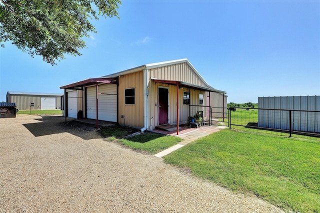 view of outdoor structure featuring a garage