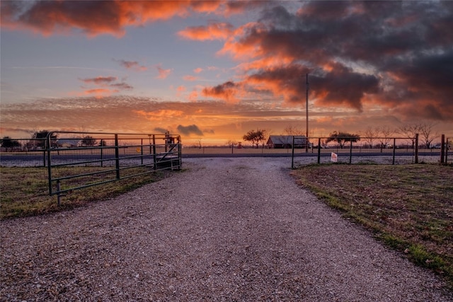 view of home's community with a rural view