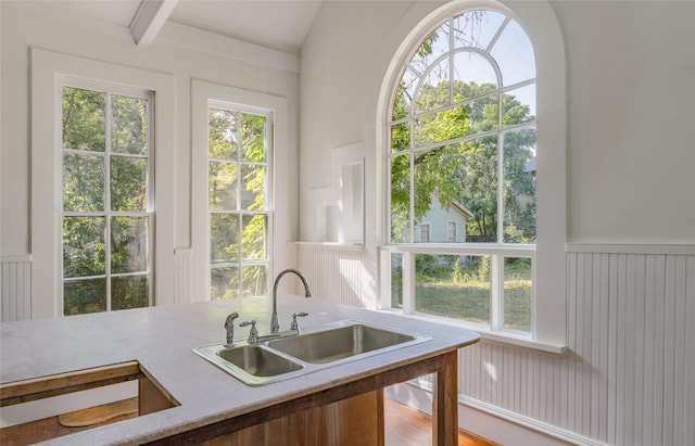 kitchen featuring sink