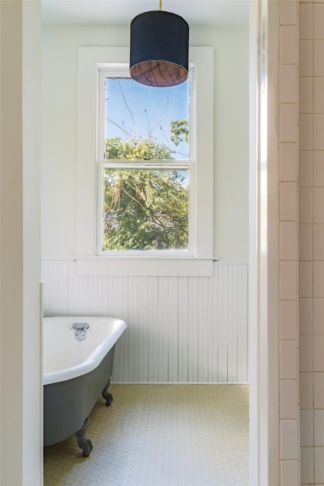 bathroom with a bathtub