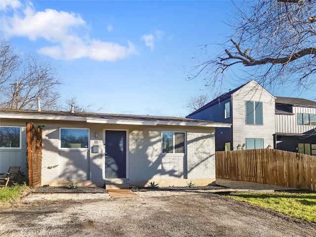 view of back of property