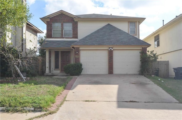 front of property featuring a garage