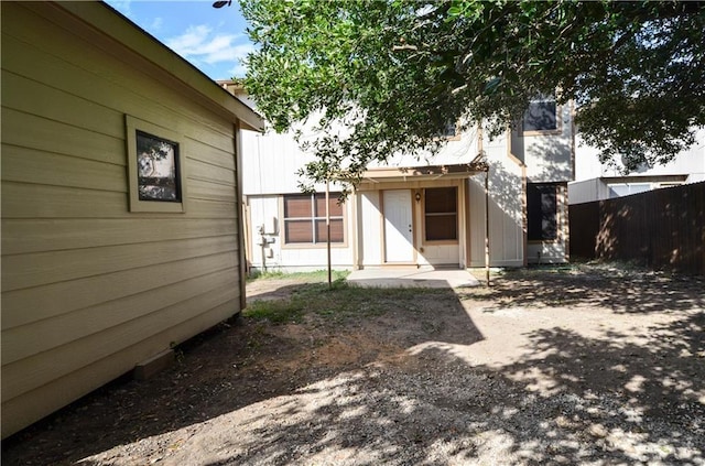 view of rear view of property