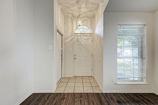 foyer featuring light hardwood / wood-style floors