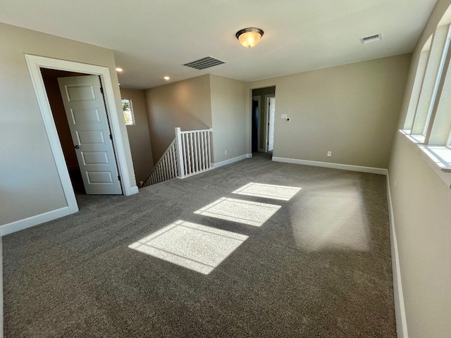 view of carpeted empty room