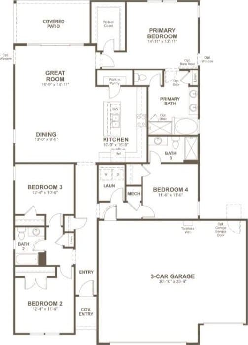544 Raleigh Dr, Georgetown, TX 78633 - property floor plan