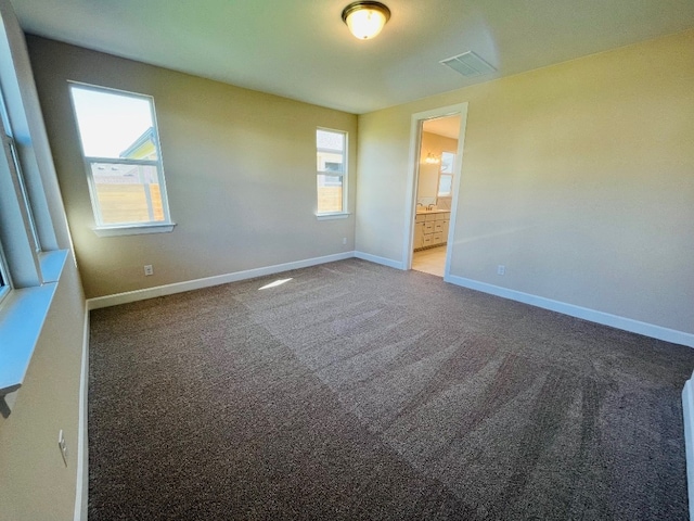 empty room with carpet flooring and plenty of natural light