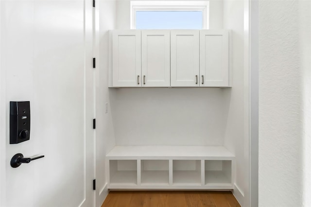 mudroom featuring hardwood / wood-style flooring