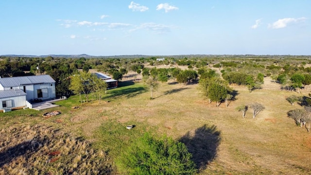 bird's eye view featuring a rural view