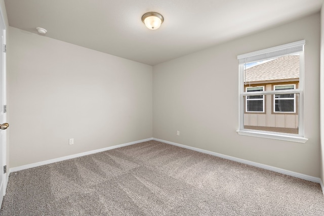 spare room featuring carpet floors