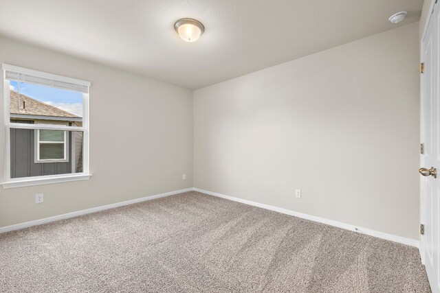 unfurnished room with carpet floors