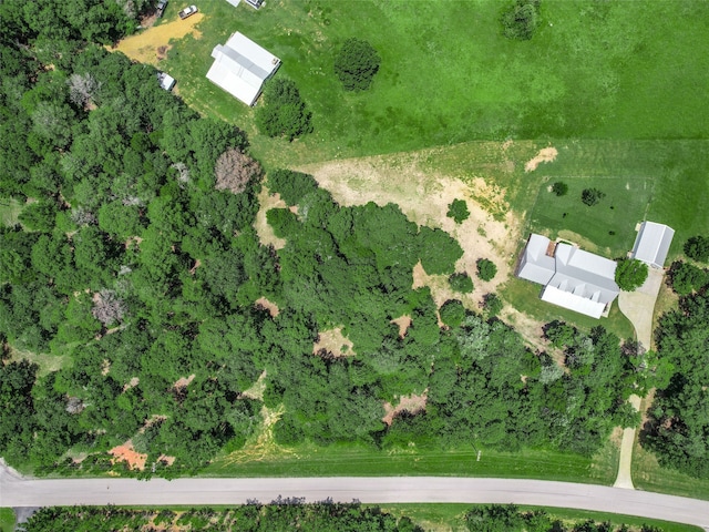 bird's eye view featuring a rural view