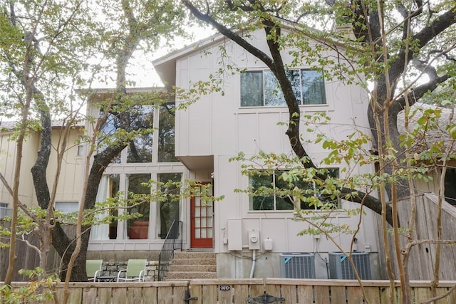 exterior space with central AC unit