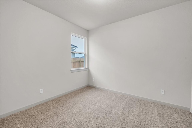 view of carpeted empty room