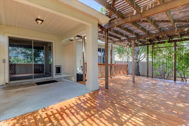 view of patio / terrace with a pergola