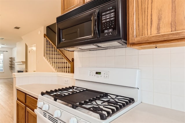 kitchen with gas range gas stove