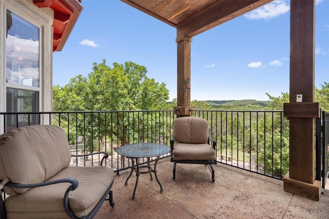 view of balcony