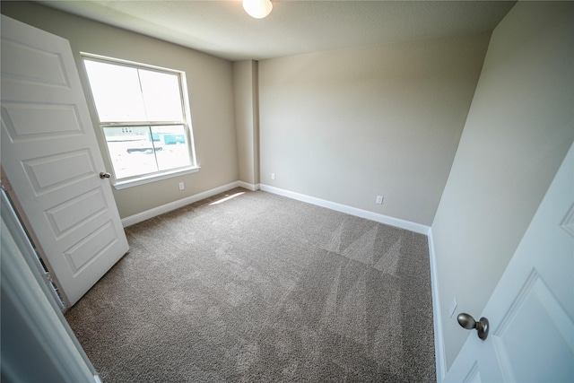 spare room featuring carpet flooring