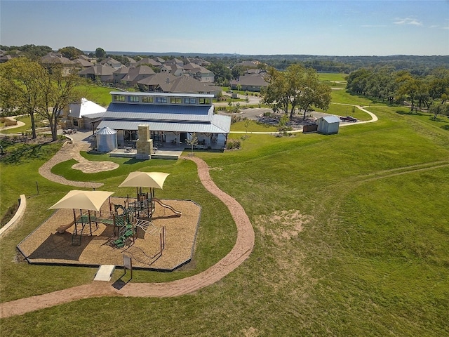 birds eye view of property