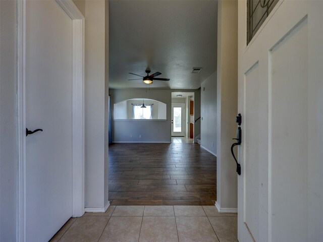 hallway featuring light hardwood / wood-style floors