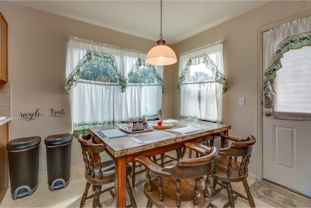 view of dining space