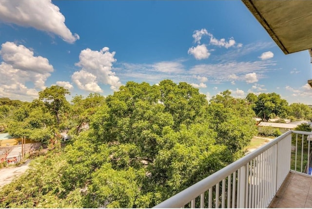 view of balcony