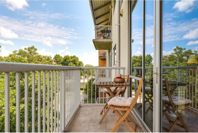 view of balcony