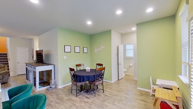 view of dining area