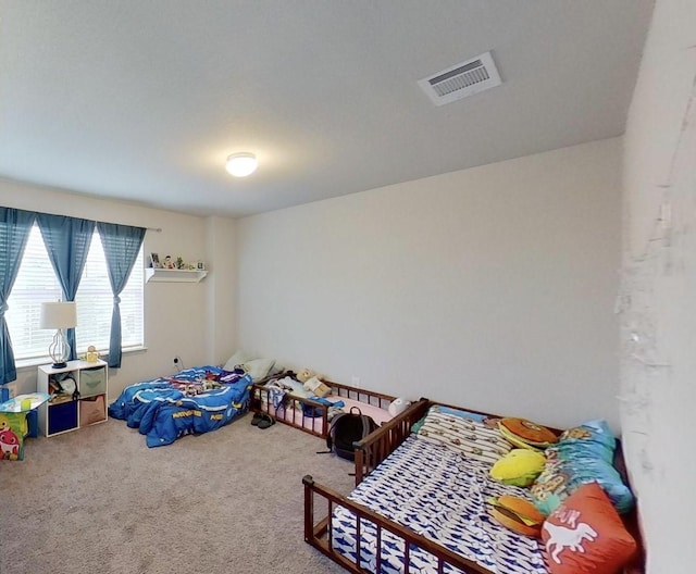 bedroom with carpet floors