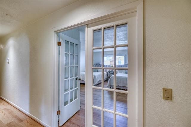 entryway featuring wood-type flooring