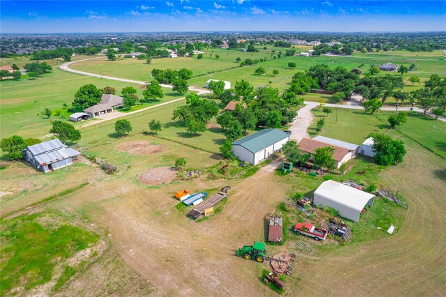 drone / aerial view featuring a rural view