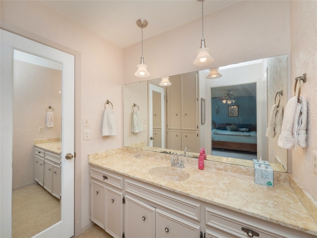 bathroom with vanity