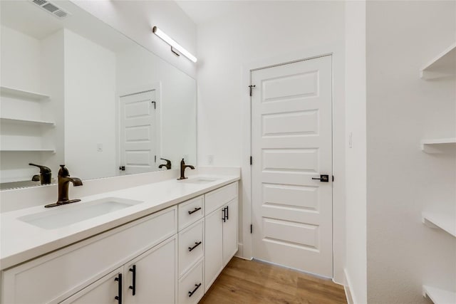 15000 Texas St, Austin, TX 78734 - full bath with double vanity and wood finished floors