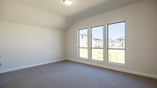 1013 Lariat Loop, Liberty Hill, TX 78642 - additional living space with carpet flooring, lofted ceiling, and baseboards