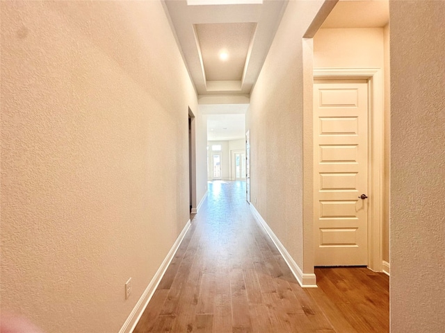 hallway featuring light hardwood / wood-style flooring