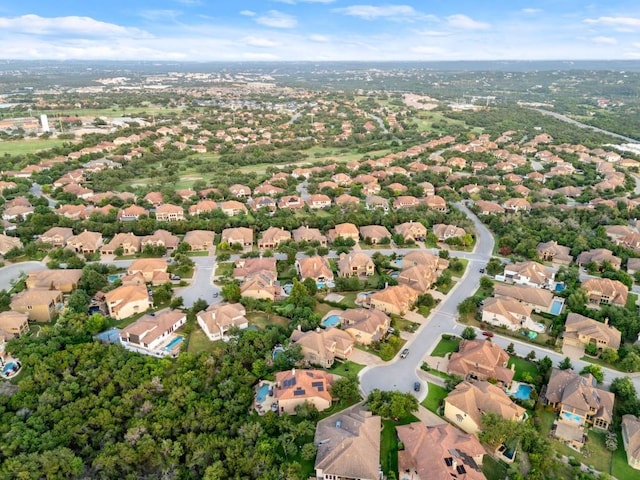 drone / aerial view featuring a residential view