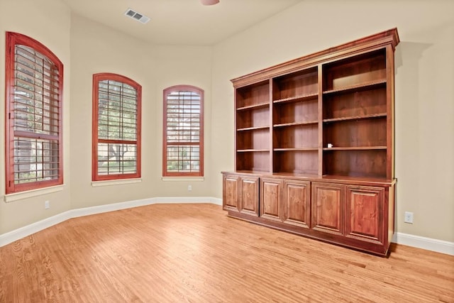 interior space featuring light hardwood / wood-style flooring