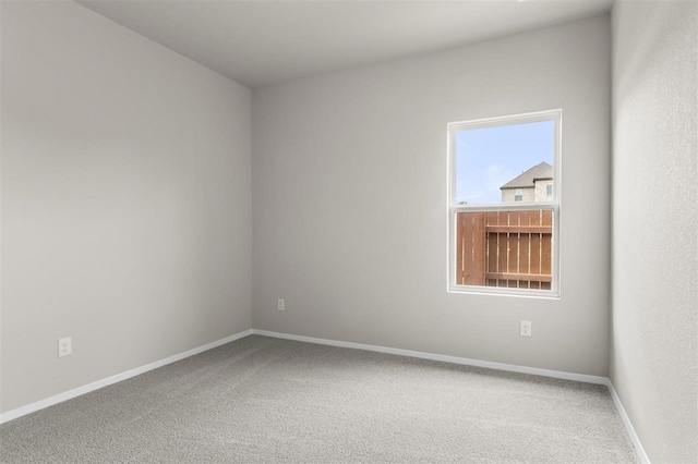 unfurnished room with carpet flooring