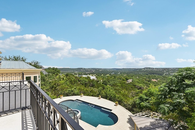 view of pool