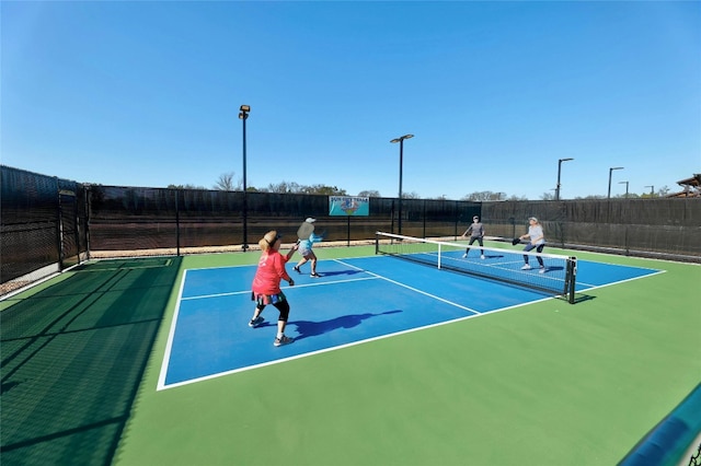 view of tennis court