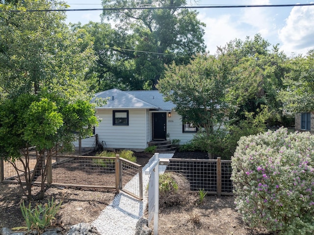 view of front of home