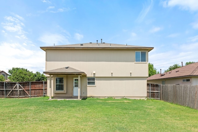 2700 Breezy Point Cv, Round Rock, TX 78665 - rear view of house with a fenced backyard and a patio