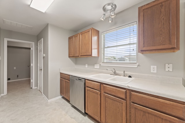 kitchen featuring sink and dishwasher