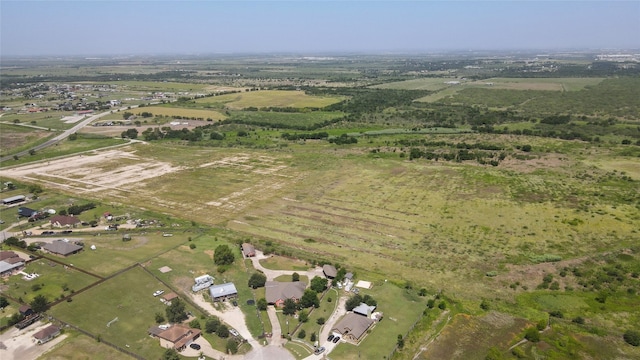 aerial view with a rural view