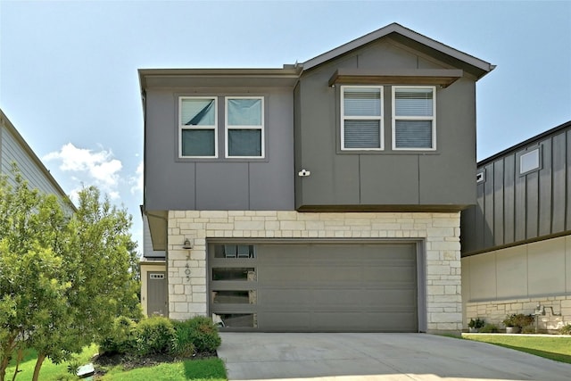 view of front of home featuring a garage